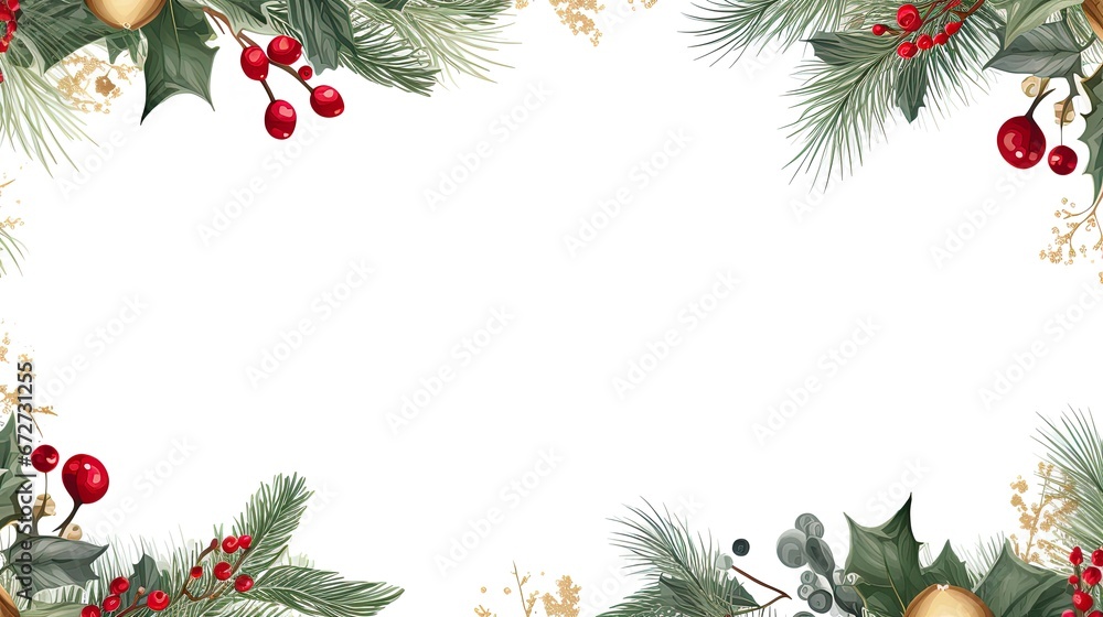 Christmas frame seasonal decoration. Christmas frame seasonal decoration.