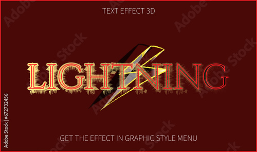 Lightning text effect