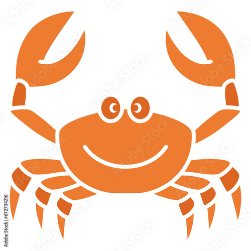 cartoon crab icon