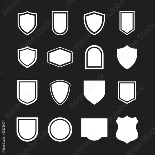 Shield icons set. Protect shield vector Shield icons set. Protect shield vector