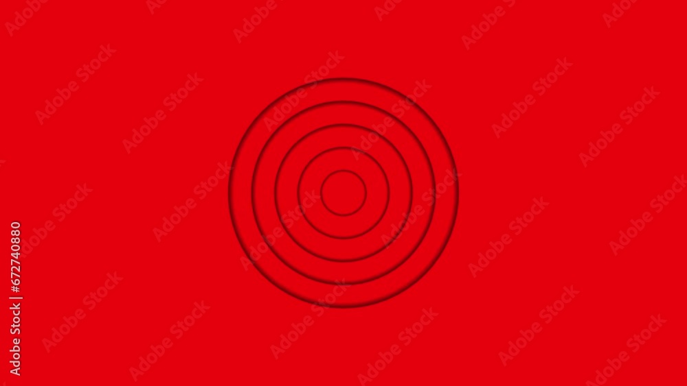 Abstract red color luxury circular seamless loop out animated background. Circle animation for presentation and radio waves background 4k animation video Abstract red color luxury circular seamless loop out animated background. Circle animation for presentation and radio waves background 4k animation video