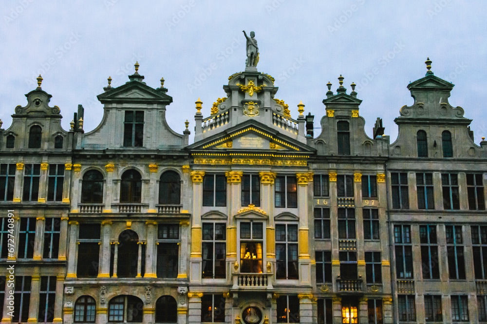 Brussels city is the capital of Belgium for holidays all year round... Brussels , Belgium, 02-10-2020