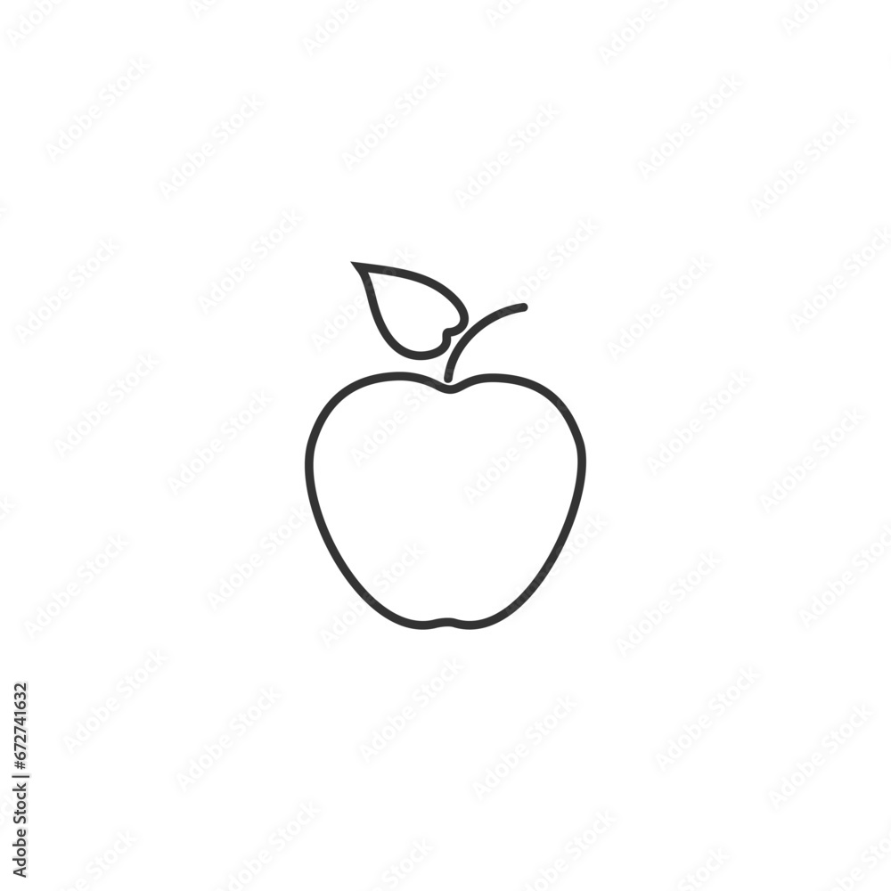 Apple fruit icon design template vector isolated illustration Apple fruit icon design template vector isolated illustration