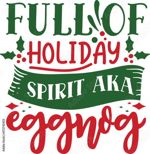 Full of holiday spirit aka eggnog 