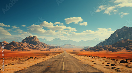 breathtaking landscape road in a desert valley background 16:9 widescreen backdrop wallpapers photo