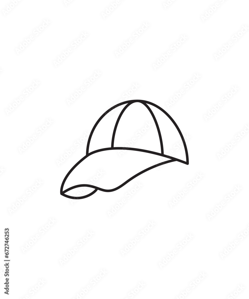 cap icon, vector best line icon.