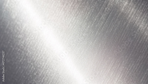Smooth silver colored steel plate with brushed metal textured effect generated by AI