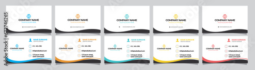 Modern Creative And Clean real estate business card design visiting name card template	