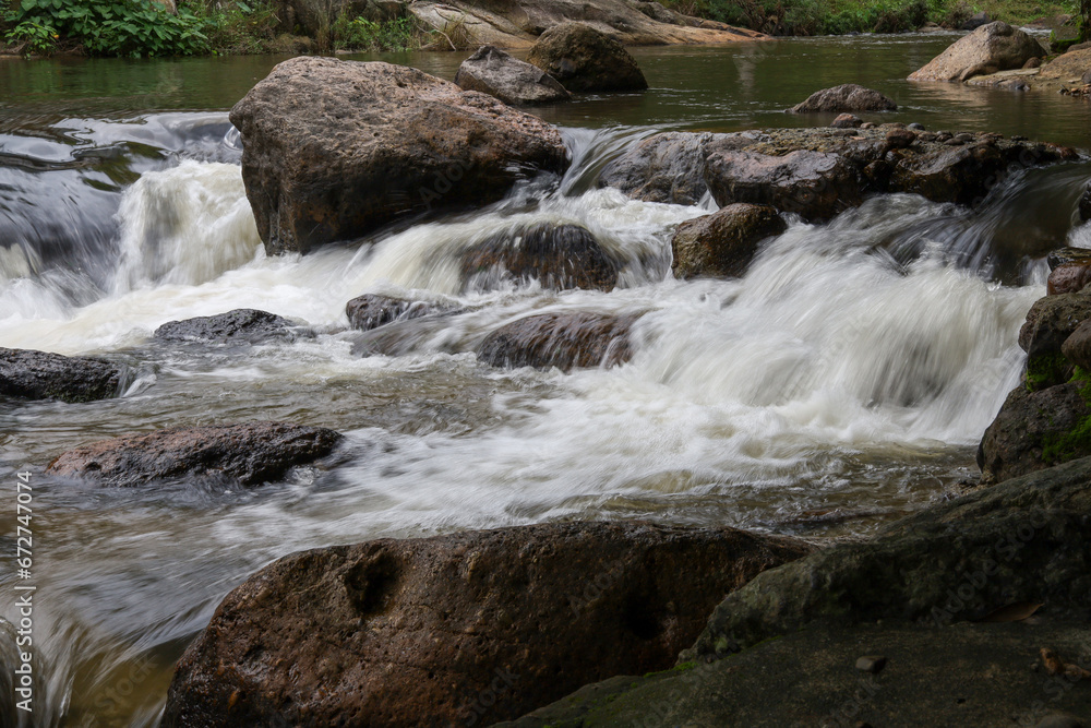 The view of landscape namg romg water fall is beautiful national park The view of landscape namg romg water fall is beautiful national park