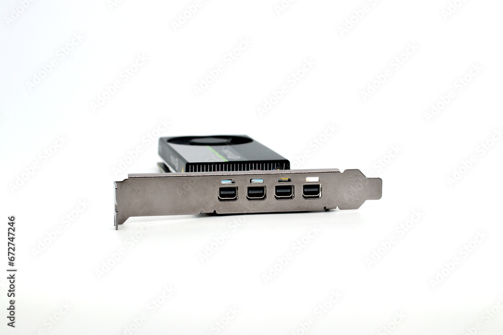 Graphics card and outputs designed for computer workstations Graphics card and outputs designed for computer workstations