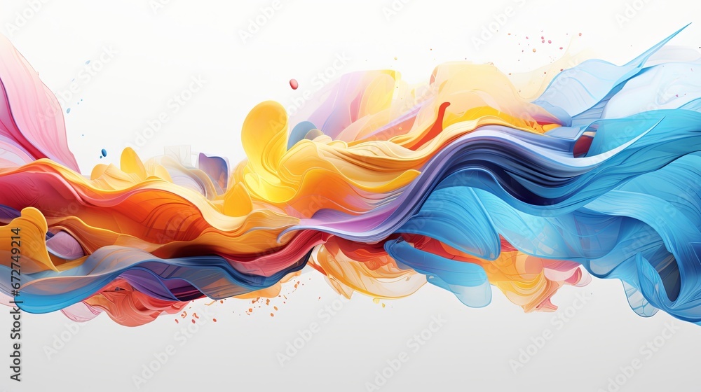 Fototapeta premium AI-Infused Artistic Abstractions