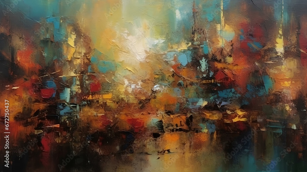 Naklejka premium Abstract painting