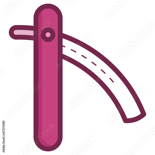 straight razor icon