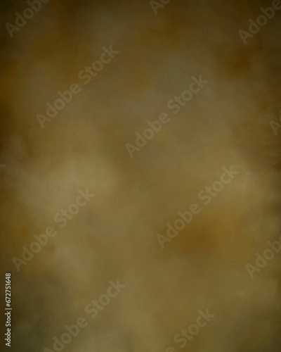 Abstract yellow background displaying wisps of smoke and lines of light.