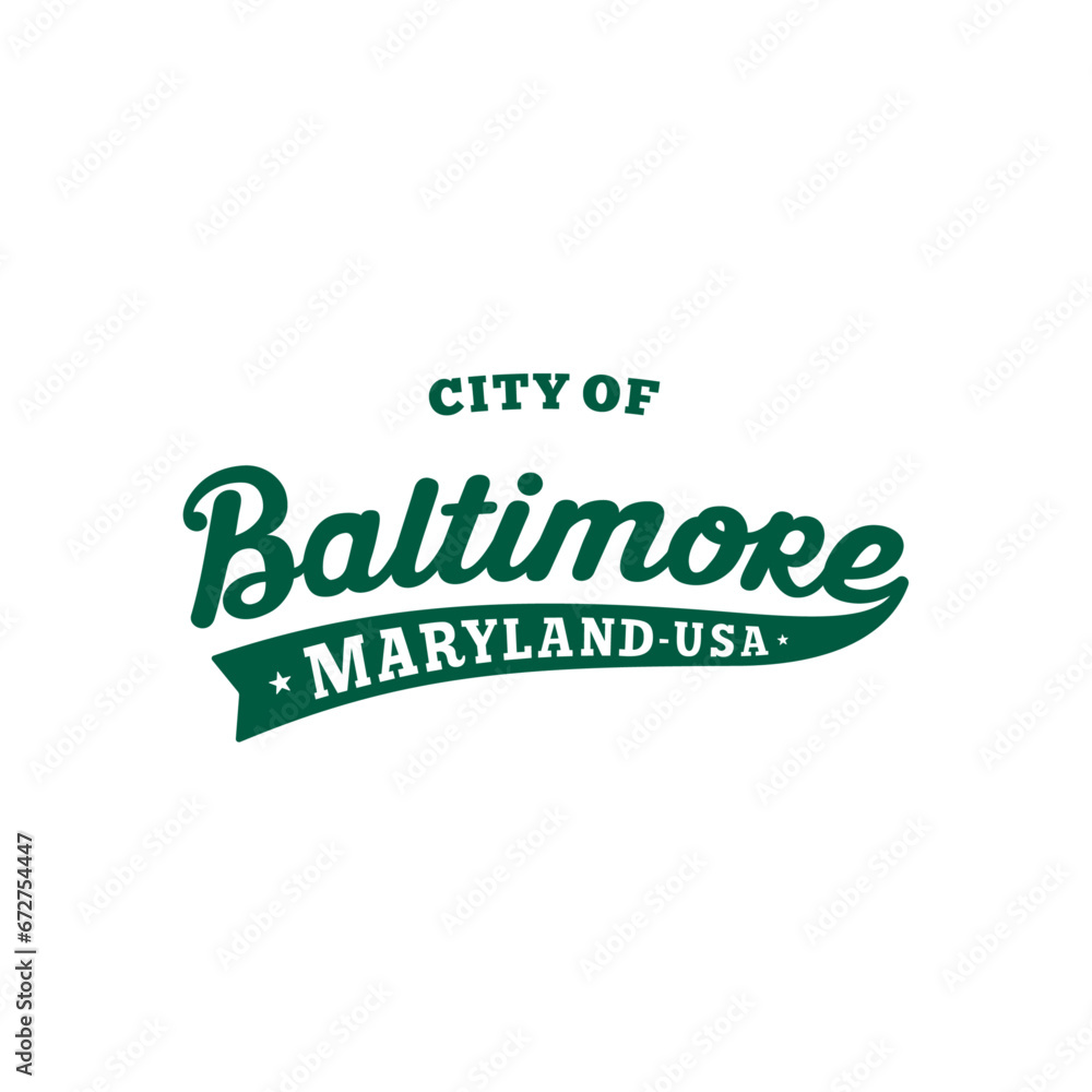 City of Baltimore lettering design. Baltimore, Maryland typography design. Vector and illustration. City of Baltimore lettering design. Baltimore, Maryland typography design. Vector and illustration.