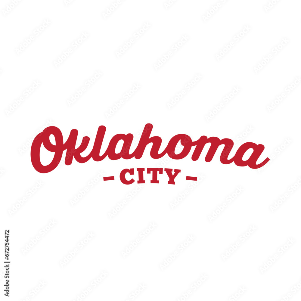Oklahoma city lettering design. Oklahoma typography design. Vector and illustration. Oklahoma city lettering design. Oklahoma typography design. Vector and illustration.