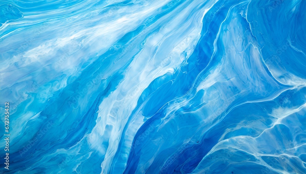 Abstract art blue paint background with marble texture