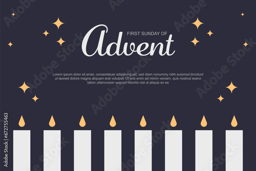 First Sunday of Advent background.