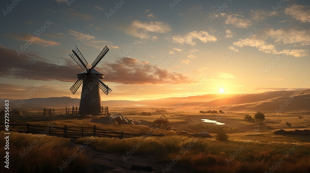 Dawn’s Rustic Windmill