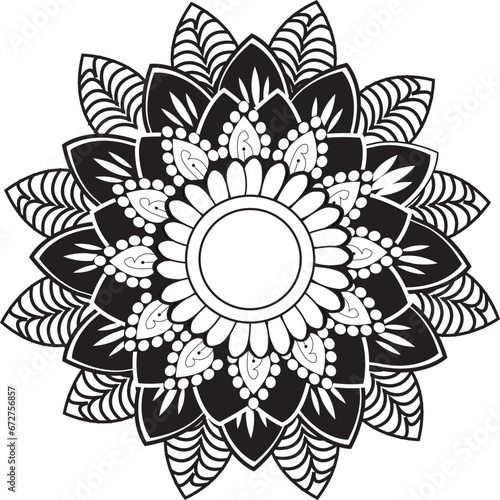 mandala design for abstract floral background