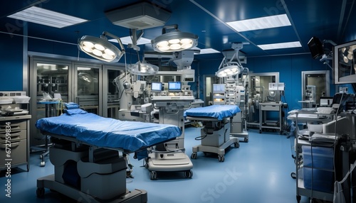 Cutting edge medical equipment and advanced devices in a state of the art operating room setting © Ilja