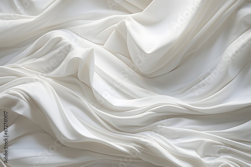 a background of white curved creased fabric, in the style of multi-layered geometry, piles/stacks, light-filled, slide film, minimalist ceramics, photo taken with nikon d750, use of paper
 photo