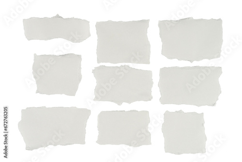 Papel rasgado de color blanco sobre fondo blanco, recurso gráfico photo