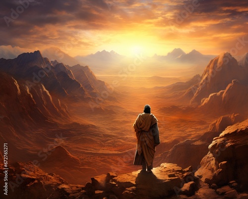 The depiction of Mount Sin was edited. photo