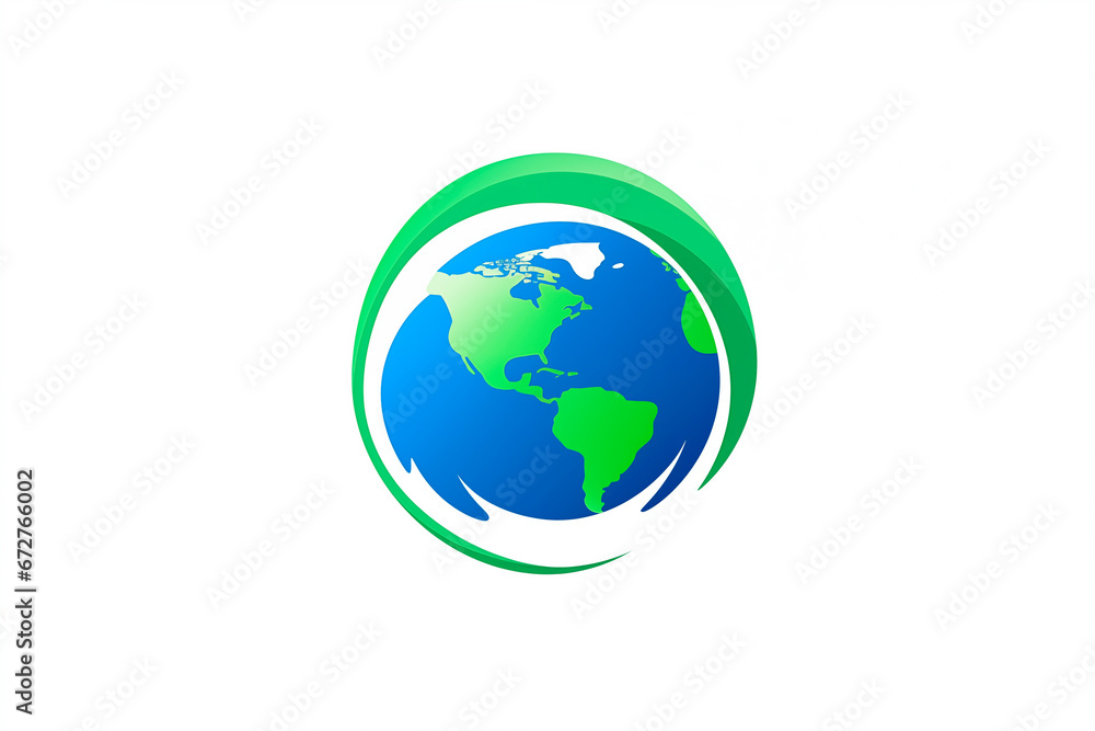 Cartoon planet Earth vector icon on white background Generated AI
