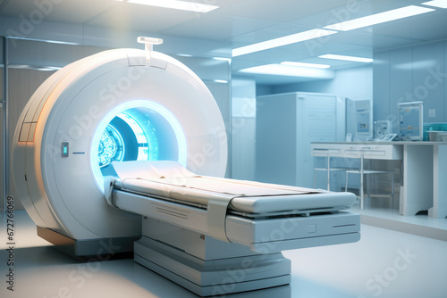Hightech Ct Scan Room In Modern Hospital Setting