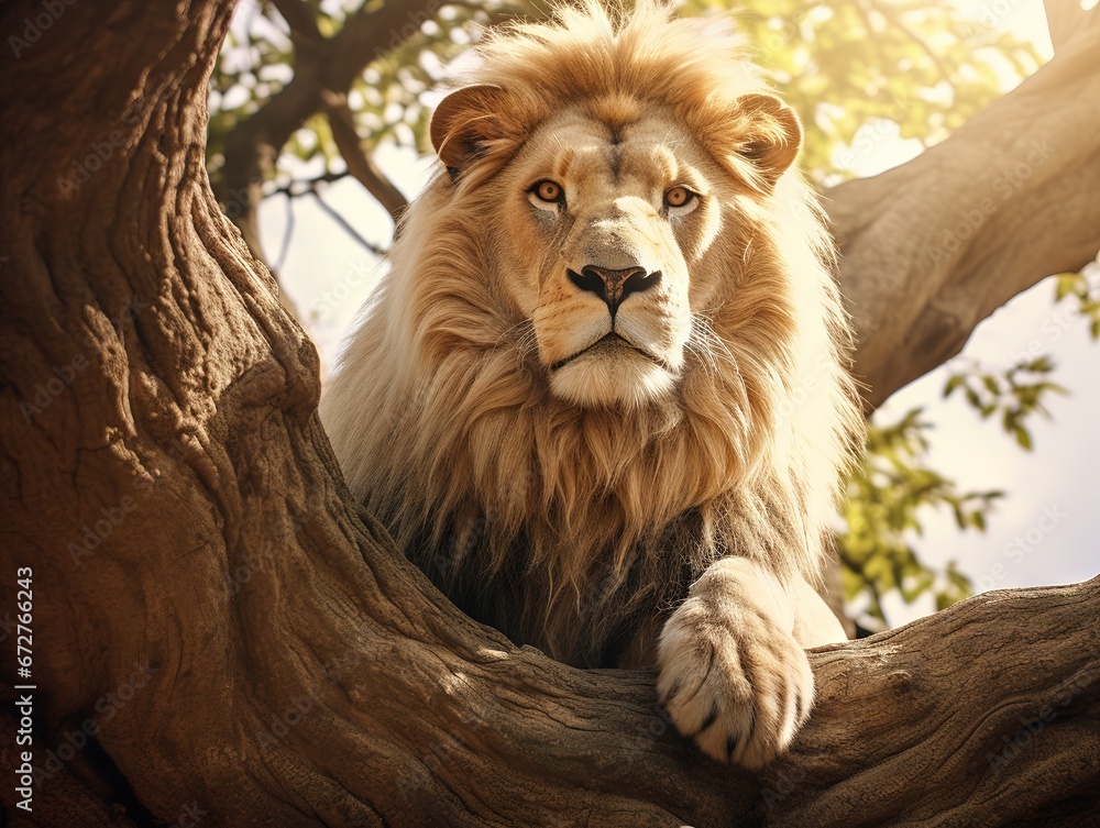 Obraz premium Tree lion