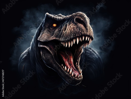 Angry tyrannosaurus head © Nipon