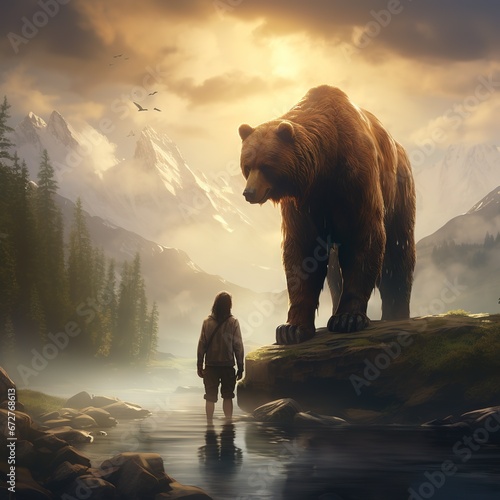 Brown bear, ursus arctos photo