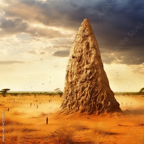 Termite mound photo