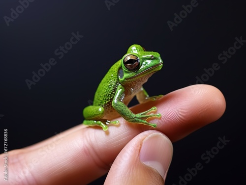 Frog on Finger tip
