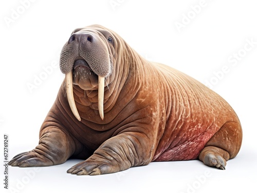 Walrus isolated on white background