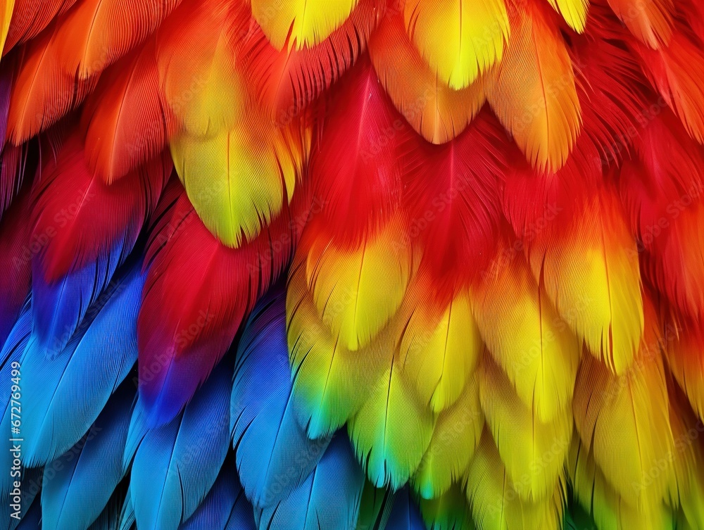 Obraz premium Parrot feathers