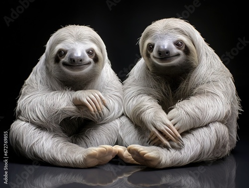 Two-toed sloth - Choloepus didactylus photo