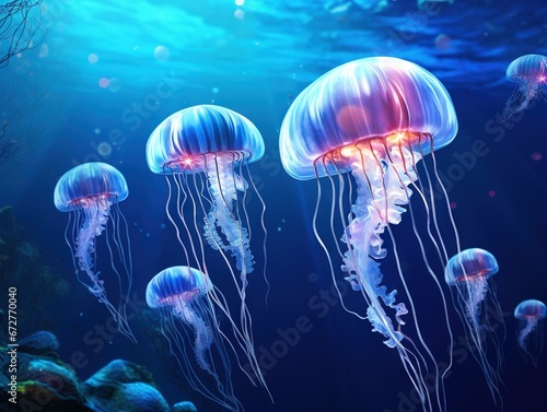 School of Moon Jellyfish © Nipon
