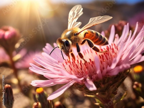 Bee on a flower © Nipon