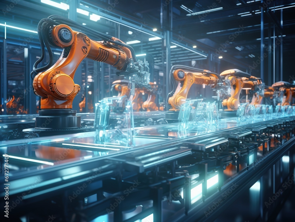 Production line in factory Production line in factory