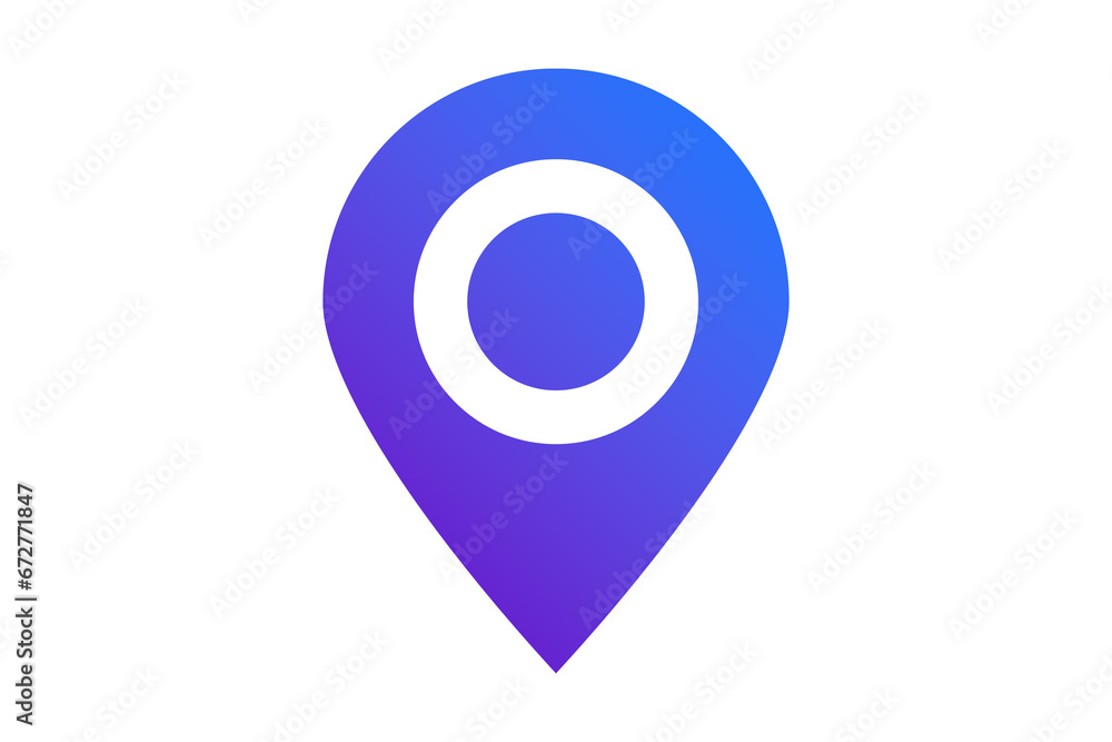 Map pin sign location icon with ellipse gray gradient shadow in flat simple style. Black and blue color rounded shapes isolated on white background. Vector illustration web design. Map pin sign location icon with ellipse gray gradient shadow in flat simple style. Black and blue color rounded shapes isolated on white background. Vector illustration web design.