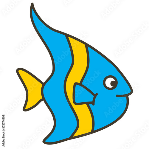 angelfish illustration 