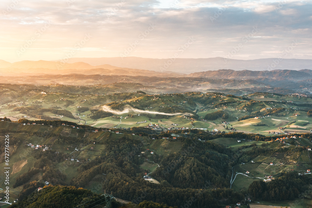 View of the Slovenian landscape