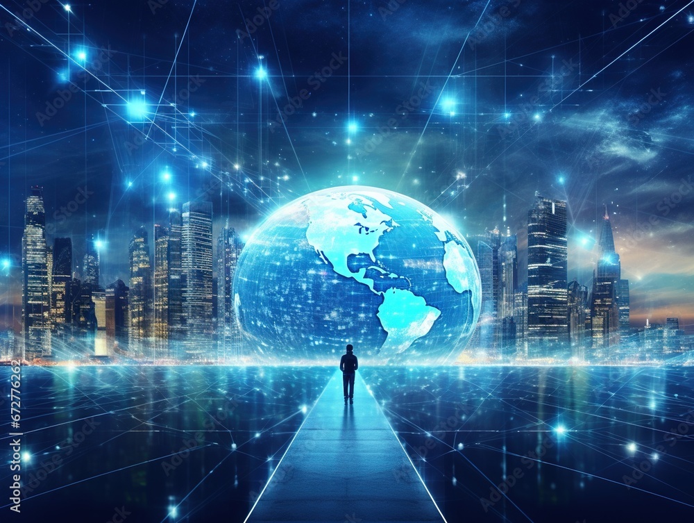 Internet technology concept of business Internet technology concept of business