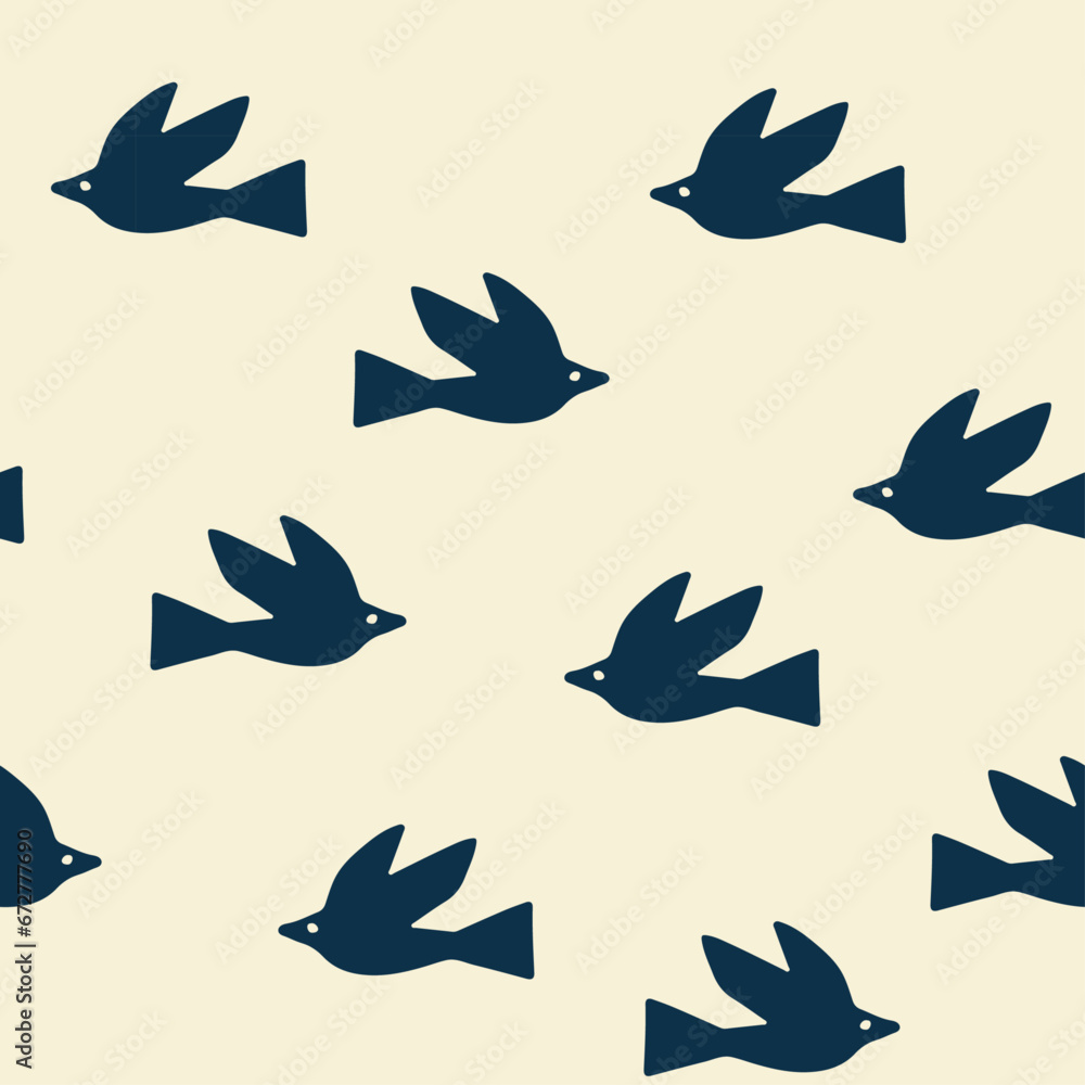 seamless background with birds seamless background with birds