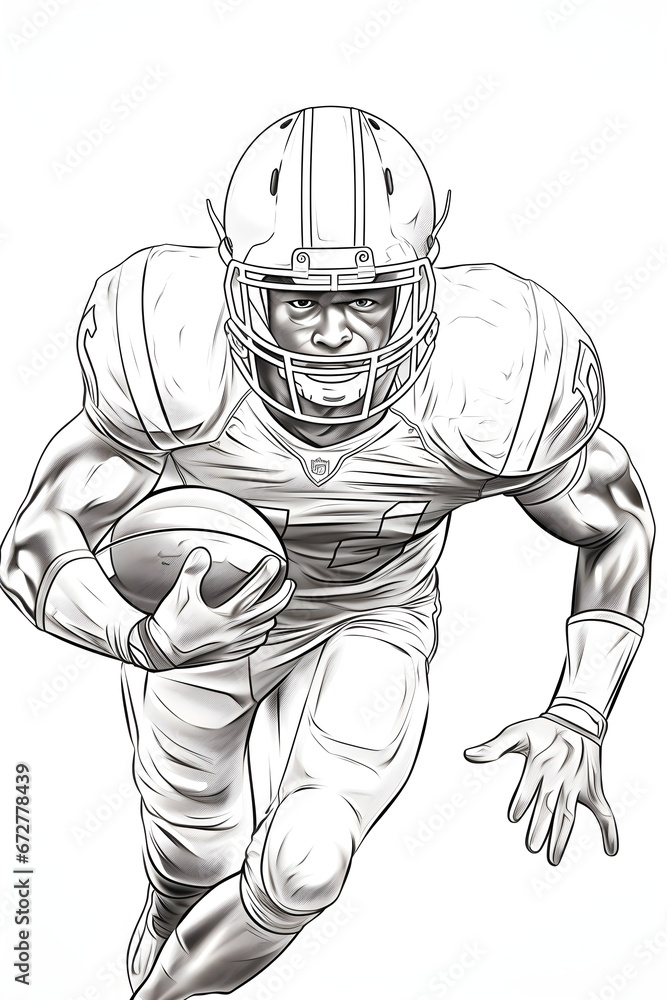 rugby player illustration in black and white line art sketch rugby player illustration in black and white line art sketch