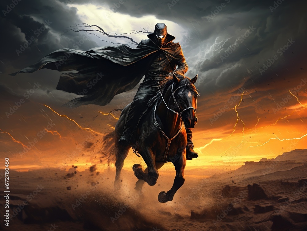 The mysterious horseman-shaped storm