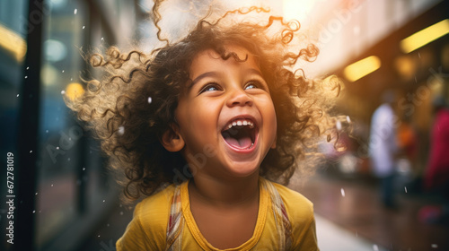 portrait of a happy child