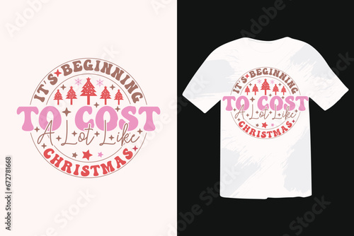 Funny Christmas Quotes T-shirt design. Calligraphy phrase for Christmas. Good for T shirt print, poster, greeting card, banner, and gift design